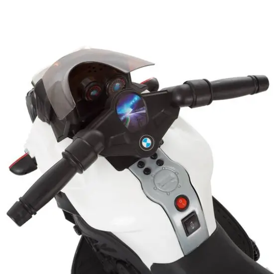 Toy Time Ride-On 2 Wheel Motorcycle White {7}