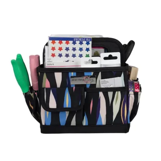 Everything Mary Abstract Print Collapsible Craft Caddy {7}