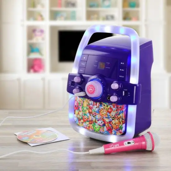 Shopkins Flashing Light Karaoke Machine {6}