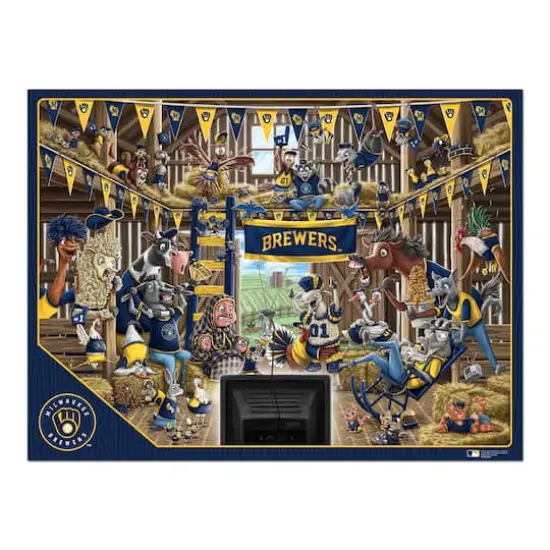 MLB Barnyard Fans 500 Piece Puzzle Milwaukee Brewers {5}