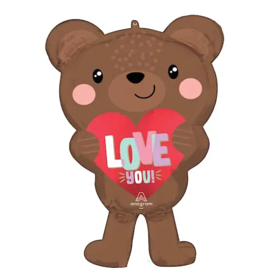 30" Love Bear Foil Balloon {1}