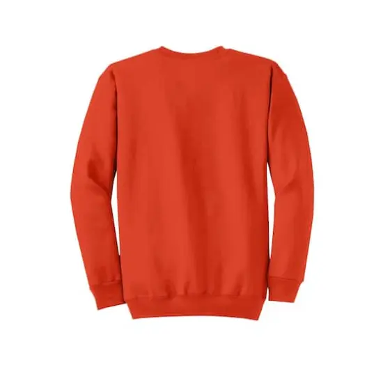 Port & Company&reg; Brights Core Fleece Crewneck Sweatshirt Orange {5}