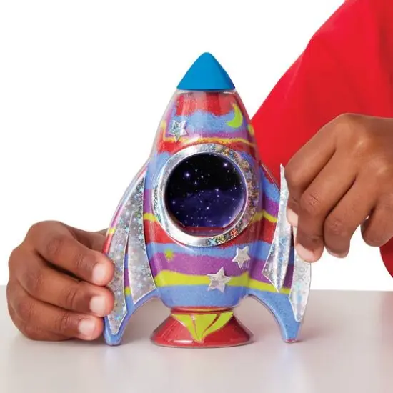 Creativity for Kids&reg; Rocket Glow in the Dark Sand Art {5}