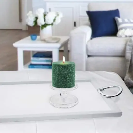 Root Candles 3" x 3" Unscented Timberline&trade; Pillar Candle Dark Green {4}