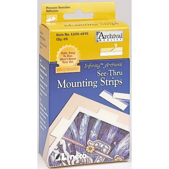 Lineco&reg; 4" See-Thru Mounting Strips {1}