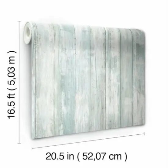 RoomMates Weathered Planks Peel & Stick Wallpaper Blue {8}