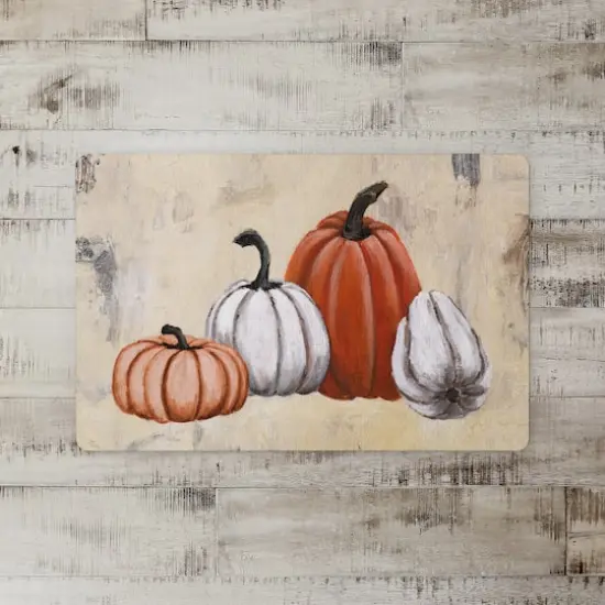 Painted Pumpkins Floor Mat {3}