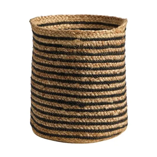 13.5" Handmade Natural Jute Basket Planter {1}