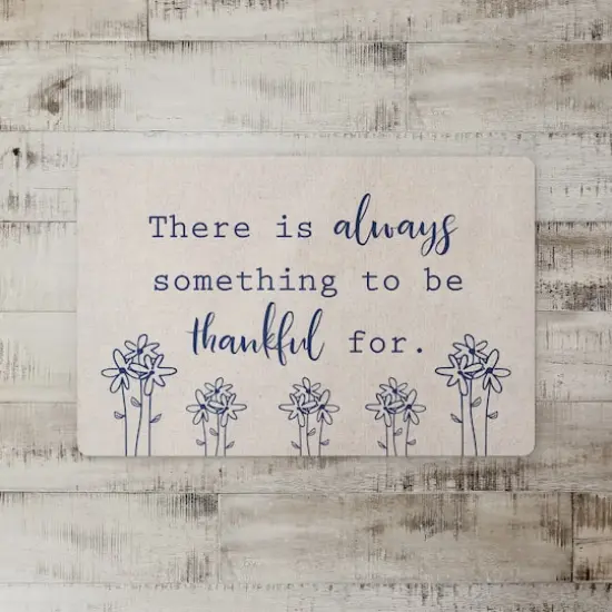 Be Thankful Florals 27" x 18" Floor Mat {3}