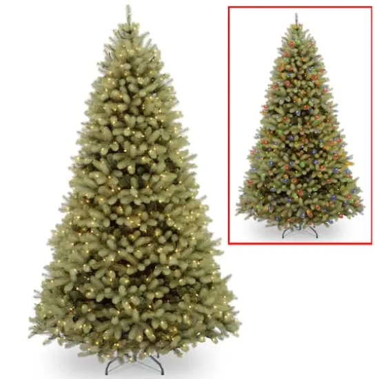 10ft. Pre-Lit Downswept Douglas&reg; Fir Tree, Dual Color LED Lights {1}