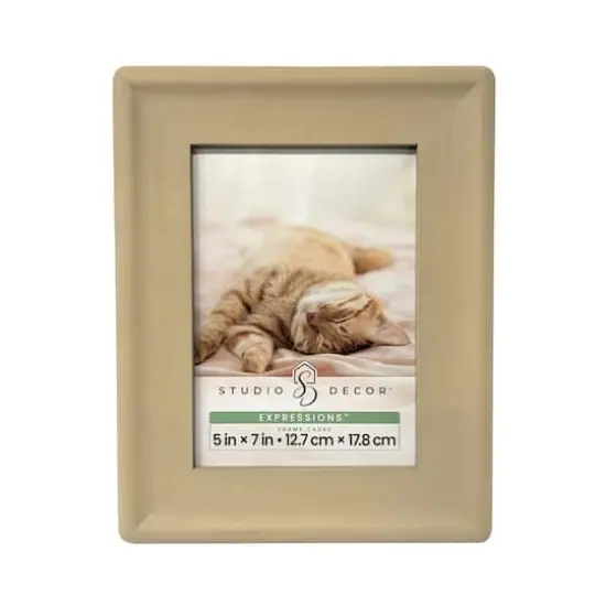 Expressions&trade; 5" x 7" Rounded Wood Frame by Studio D&eacute;cor&reg; Rustic {1}