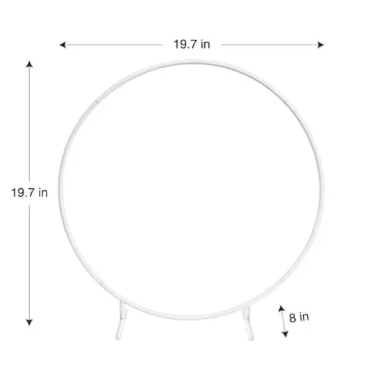 19.75" White Tabletop Hoop by Celebrate It&trade; {4}