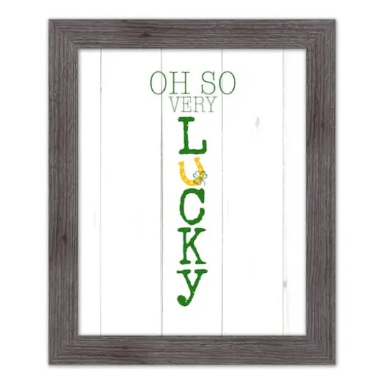 Oh So Lucky Framed Print 2 16" x 20" Western Gray Framed Print {1}