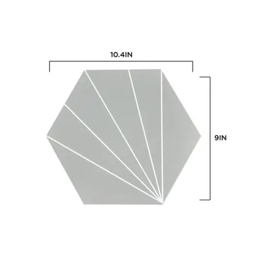 FloorPops Vers Peel & Stick Hexagon Floor Tiles {12}