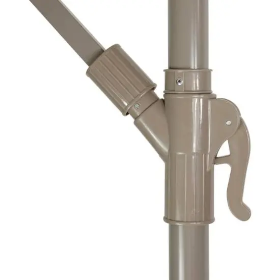 10ft. Offset Outdoor Patio Umbrella Purple {6}