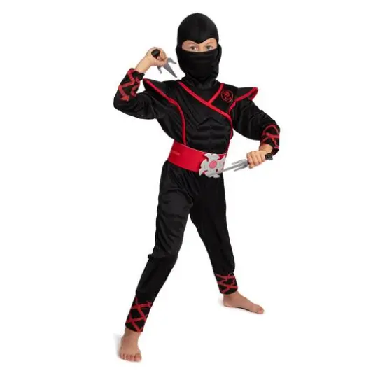 Bintiva Dress Up & Drama Play Ninja Costume Trunk Set {8}