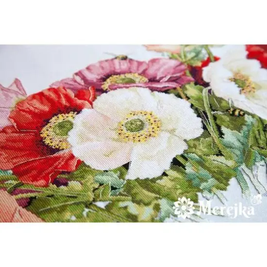 Merejka Poppies Counted Cross Stitch Kit {7}