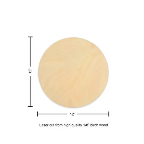 Leisure Arts&reg; 12" Wood Circle {4}