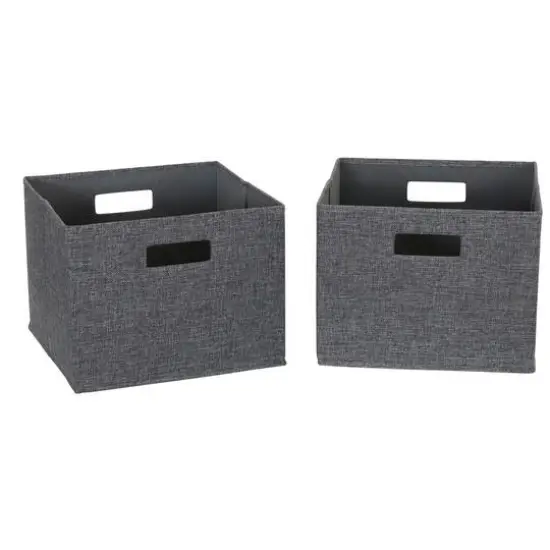Household Essentials Storage Cubes, 2ct. Graphite {1}