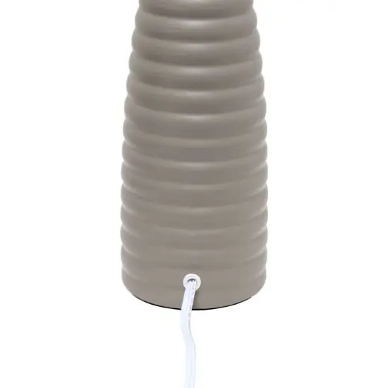 Simple Designs Alsace Bottle Table Lamp Taupe {8}