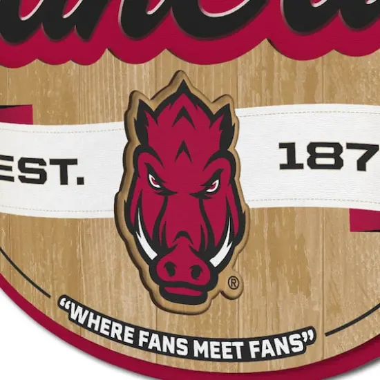 NCAA Fan Cave Sign Arkansas Razorbacks {6}