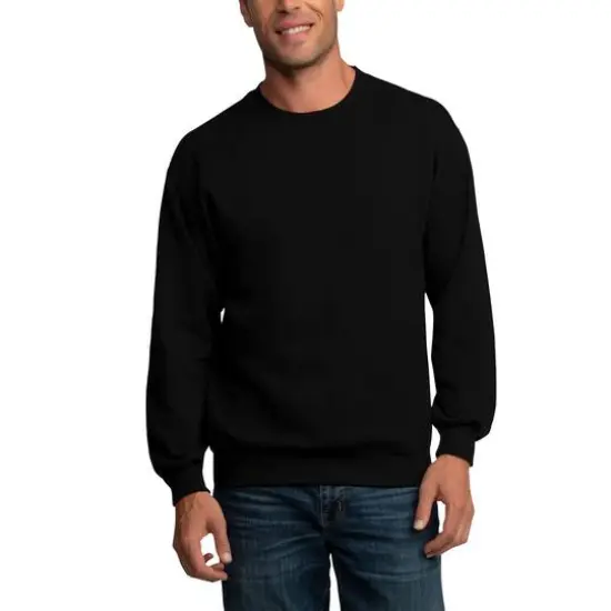 Fruit of the Loom Eversoft Fleece Crew SweatshirtBlack {4}