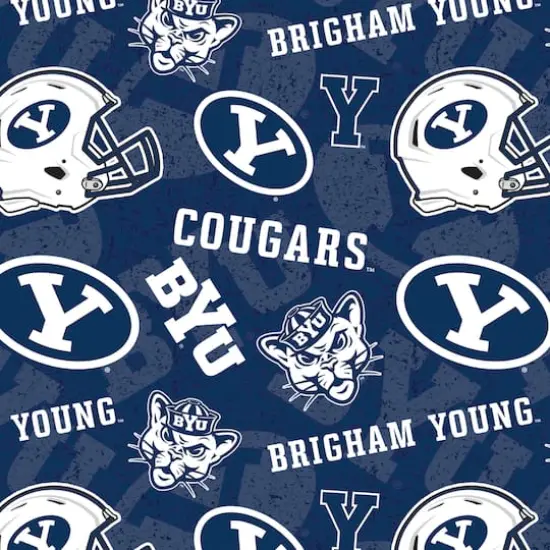 NCAA Brigham Young University Cougars Cotton Fabric {1}