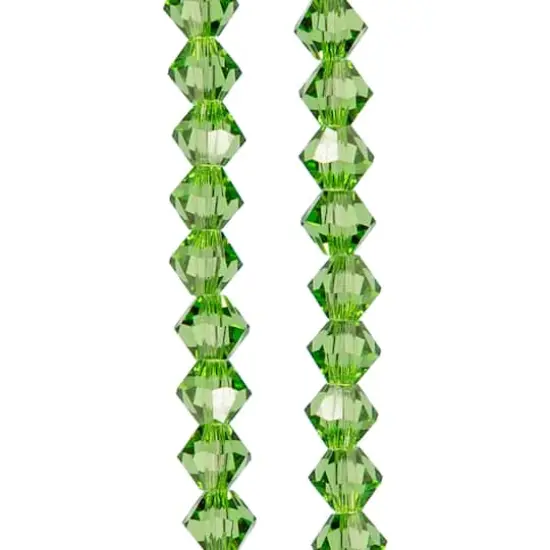 Preciosa Glass Crystal Bicone Beads, 4mm by Bead Landing&trade; Peridot {1}