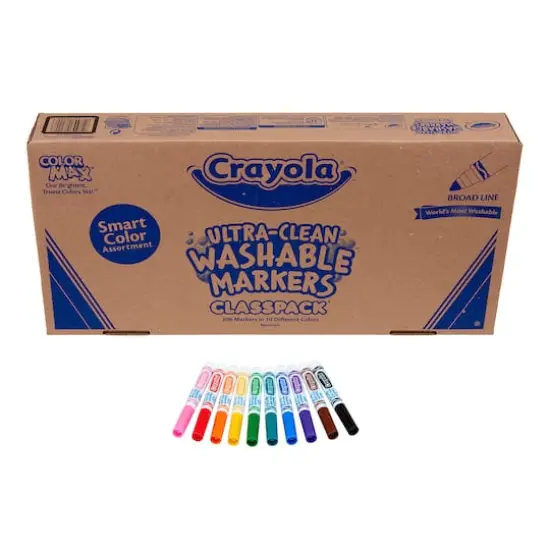 Crayola&reg; Ultra-Clean Washable Broad Line Markers, 200ct. {3}