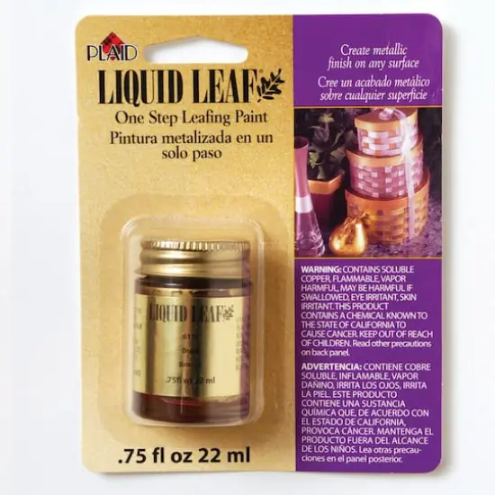 Plaid&reg; Liquid Leaf&reg; Brass Leafing Paint {1}