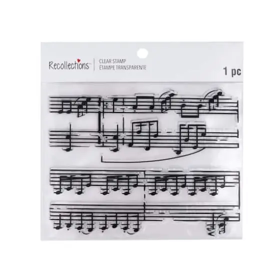 Sheet Music Clear Stamp by Recollections&trade; {3}
