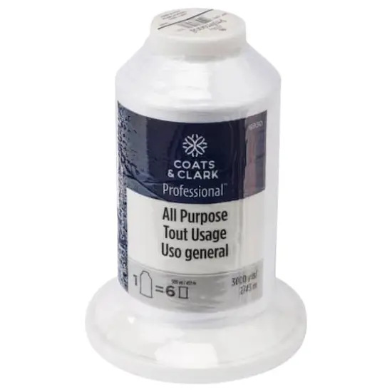 Coats & Clark&trade; Professional&trade; Thread, 3,000yd. White {4}