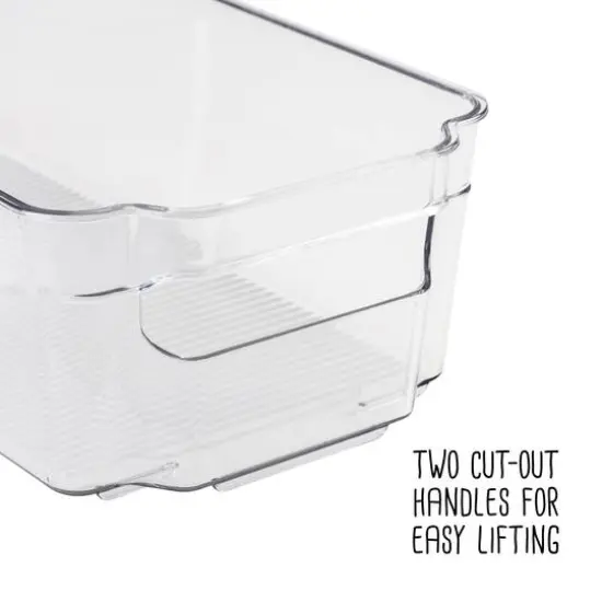 Honey Can Do Clear BPA-Free Stackable Refrigerator Organizer Storage Bins Set {9}