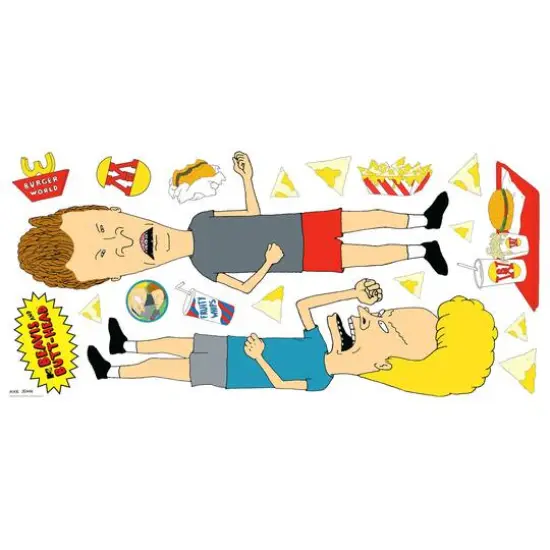 RoomMates Beavis and Butt-Head Peel & Stick Giant Wall Decals {7}