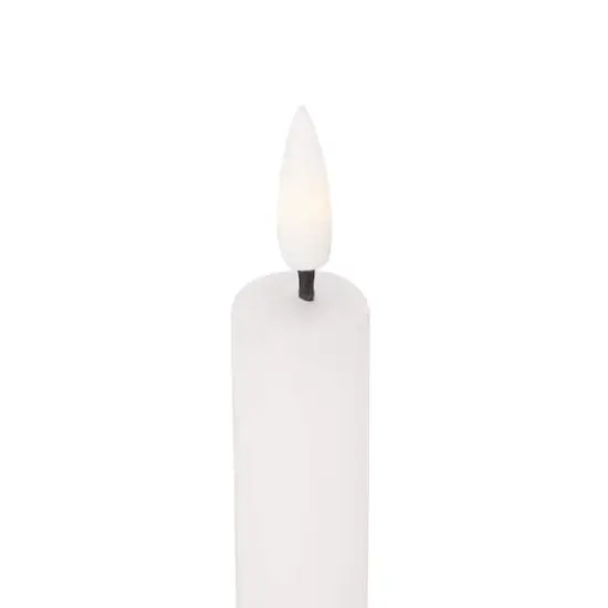 11" Flameless Wax Candles with Remote Control, 6ct. White {6}