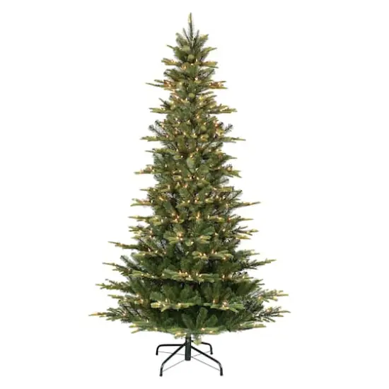 7.5ft. Pre-Lit Slim Aspen Fir Artificial Christmas Tree, Clear Lights {1}