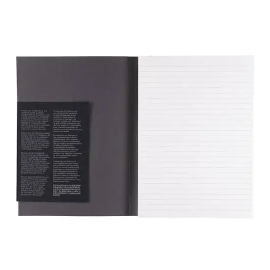 Fabriano&reg; EcoQua Plus A5 Lined Gray Glue-Bound Notebook {7}