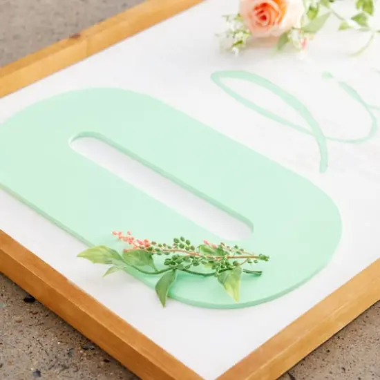 13" White MDF Uppercase Letter by Make Market&reg; O {3}