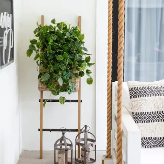 36" UV Resistant Artificial Pothos Hanging Plant, 2ct. {3}