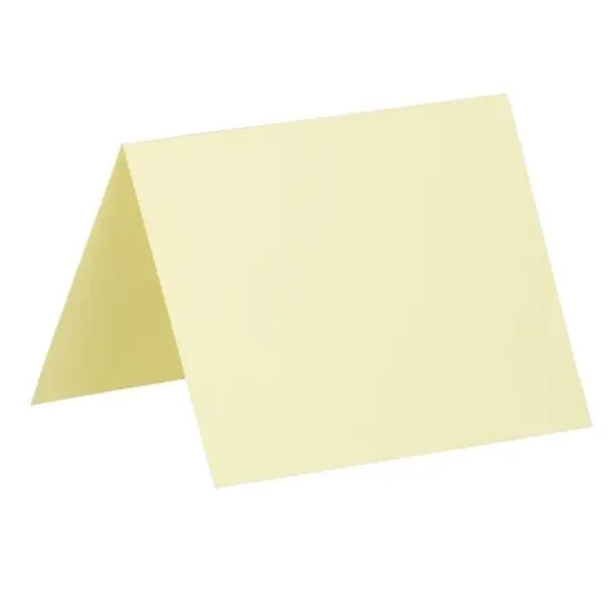JAM Paper A2 Light Yellow Blank Foldover Cards {1}