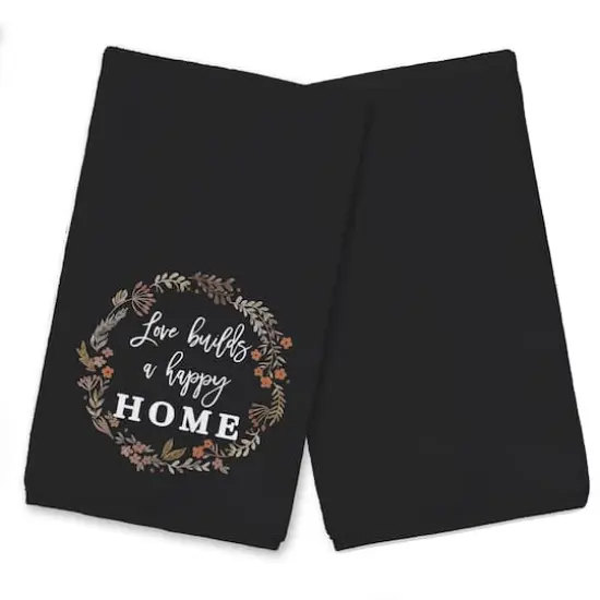 Love Builds a Happy Home Tea Towel Set {1}