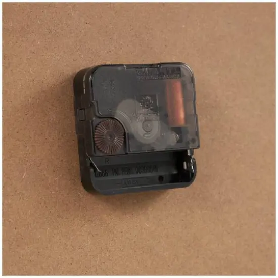 16" Light Brown Framed Wall Clock {8}