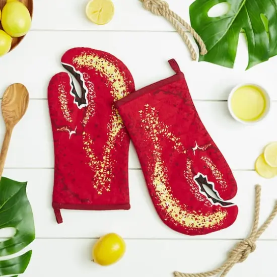 DII&reg; Lobster Claw Oven Mitt Set {4}