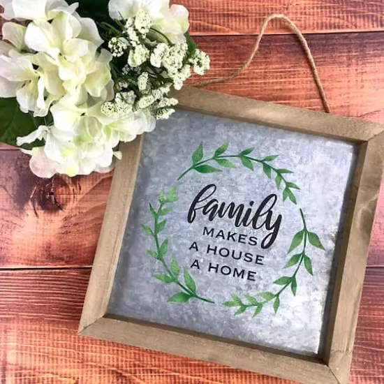 ArtSkills&reg; 3 Pack 10" x 10" Wood Framed Metal Plaque {6}