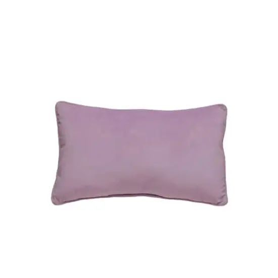 20" x 12" Pink Velvet & Beaded Gold Snowflake Lumbar Throw Pillow by Ashland&reg; {3}