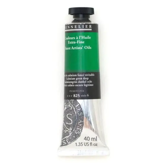 Sennelier Artists' Oil Color, 40mL 825 Cadmium Green Deep S6 {1}