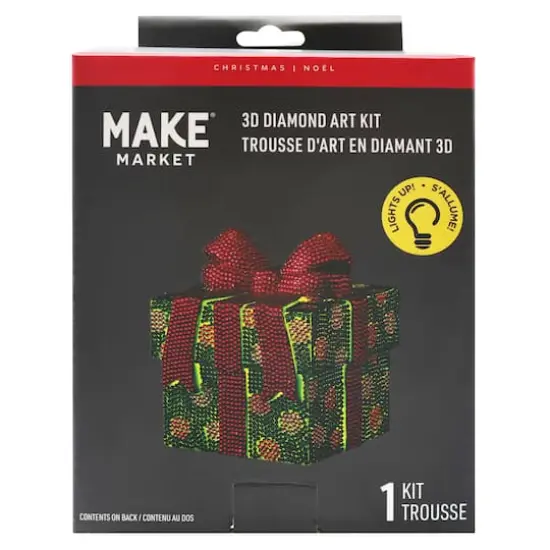 3D Present LED Diamond Art Kit by Make Market&reg; {1}