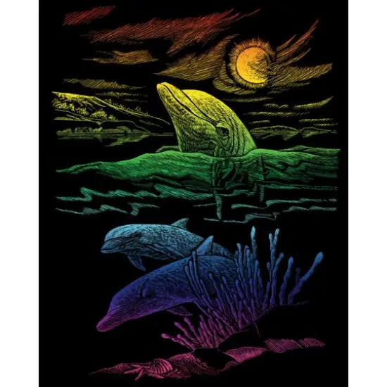 Royal & Langnickel&reg; Engraving Art&trade; Dolphin Reef Rainbow Foil Kit {3}