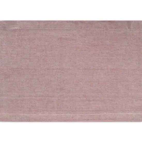 DII&reg; 108" Solid Chambray Table Runner Barn Red {5}