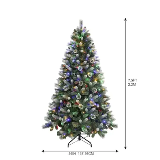 7.5ft. Pre-Lit Weston Fir Artificial Christmas Tree, Color Changing LED Lights by Ashland&reg; {8}